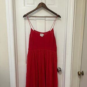 Anthropologie x HD in Paris / Red Crepe dress